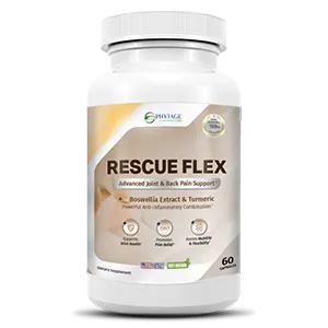 Rescue Flex supplement packaging